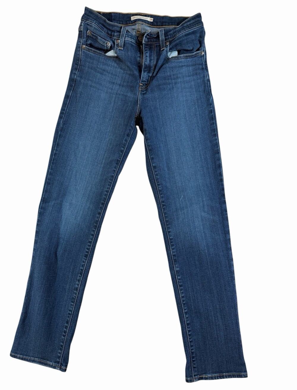 Levi’s 724 High Rise Straight Jeans Women's Size 28 Medium Wash Stretch Denim